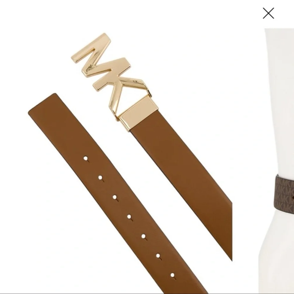Michael Kors 2 pack 100% leather belt size large